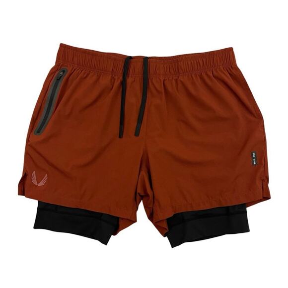 ASRV DSG 0784 Shorts Mens XL Brick Red Ultralite 6" Liner Activewear Rip Stop